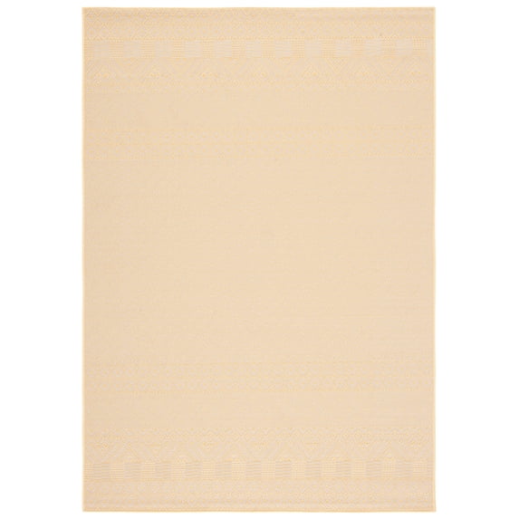 Safavieh Courtyard Naomi Geometric Indoor/Outdoor Area Rug, Gold/Beige, 9' x 12'