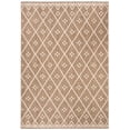 thumbnail image 1 of SAFAVIEH Courtyard Neville Geometric Trellis Indoor/Outdoor Area Rug, 6'7" x 9'6", Brown/Light Beige, 1 of 8