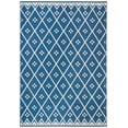 thumbnail image 1 of SAFAVIEH Courtyard Neville Geometric Trellis Indoor/Outdoor Area Rug, 6'7" x 9'6", Navy/Light Beige, 1 of 10