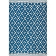 thumbnail image 1 of SAFAVIEH Courtyard Neville Geometric Trellis Indoor/Outdoor Area Rug, 6'7" x 9'6", Navy/Light Beige, 1 of 10