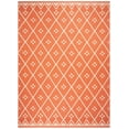 thumbnail image 1 of SAFAVIEH Courtyard Neville Geometric Trellis Indoor/Outdoor Area Rug, 8' x 11', Terracotta/Light Beige, 1 of 10