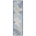 thumbnail image 1 of Safavieh Courtyard Nicholas Botanical Indoor/Outdoor Runner Rug, Beige/Green Blue, 2'3" x 8', 1 of 10