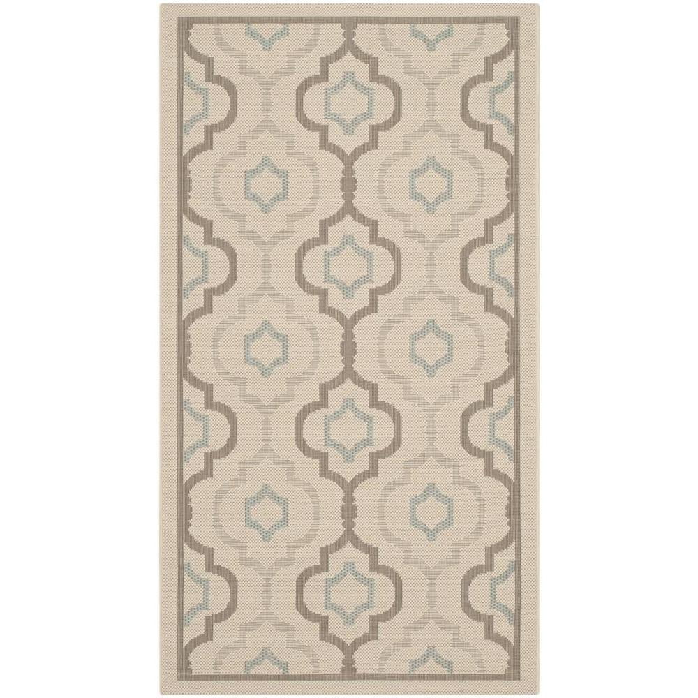 SAFAVIEH Courtyard Nina Geometric Trellis Indoor/Outdoor Area Rug ...
