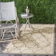 thumbnail image 1 of Safavieh Courtyard Olivia Geometric Indoor/Outdoor Area Rug, Beige/Dark Beige, 4' x 5'7", 1 of 8