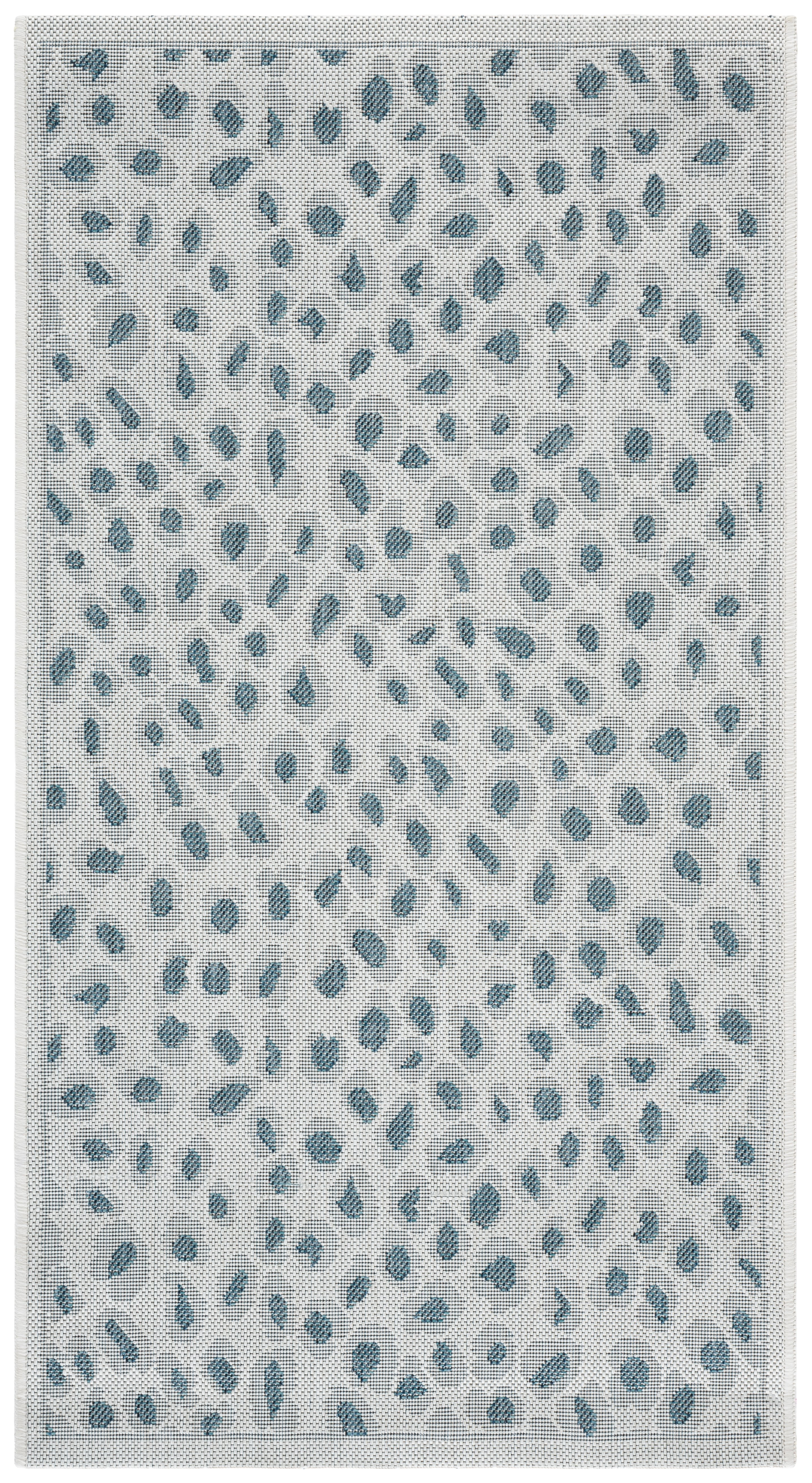 Spotted Outdoor Rug SAFAVIEH Courtyard Otis Spotted Indoor/Outdoor Area Rug, Ivory/Blue, 2 ...