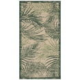 thumbnail image 1 of Safavieh Courtyard Padic Botanical Indoor/Outdoor Area Rug, Beige/Green, 2' x 3'7", 1 of 13