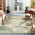 thumbnail image 1 of Safavieh Courtyard Padic Botanical Indoor/Outdoor Area Rug, Beige/Green, 9' x 12', 1 of 12
