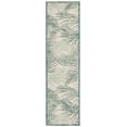 thumbnail image 1 of Safavieh Courtyard Padic Botanical Indoor/Outdoor Runner Rug, Beige/Green, 2'3" x 10', 1 of 10