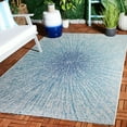 thumbnail image 1 of Safavieh Courtyard Paolo Sunburst Indoor/Outdoor Area Rug, Gray/Navy, 5'3" x 7'7", 1 of 9