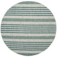 thumbnail image 1 of SAFAVIEH Courtyard Patrice Striped Indoor/Outdoor Area Rug, Grey/Blue, 6'7" x 6'7" Round, 1 of 11