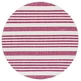 thumbnail image 1 of SAFAVIEH Courtyard Patrice Striped Indoor/Outdoor Area Rug, Ivory/Red, 6'7" x 6'7" Round, 1 of 7