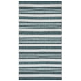 thumbnail image 1 of SAFAVIEH Courtyard Patrice Striped Indoor/Outdoor Area Rug, Ivory/Teal, 2' x 3'7", 1 of 12