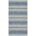thumbnail image 1 of SAFAVIEH Courtyard Paul Striped Indoor/Outdoor Area Rug, 2' x 3'7", Grey/Navy, 1 of 13