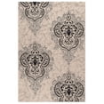 thumbnail image 1 of Safavieh Courtyard Penelope Damask Indoor/Outdoor Area Rug, Creme/Black, 5'3" x 7'7", 1 of 13