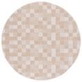 thumbnail image 1 of SAFAVIEH Courtyard Raeyln Checkered Indoor/Outdoor Area Rug, Natural/Beige, 6'7" x 6'7" Round, 1 of 10