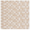 thumbnail image 1 of SAFAVIEH Courtyard Raeyln Checkered Indoor/Outdoor Area Rug, Natural/Beige, 6'7" x 6'7" Square, 1 of 10