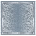 thumbnail image 1 of SAFAVIEH Courtyard Regent Animal Indoor/Outdoor Area Rug, Blue/Ivory, 6'7" x 6'7" Square, 1 of 6