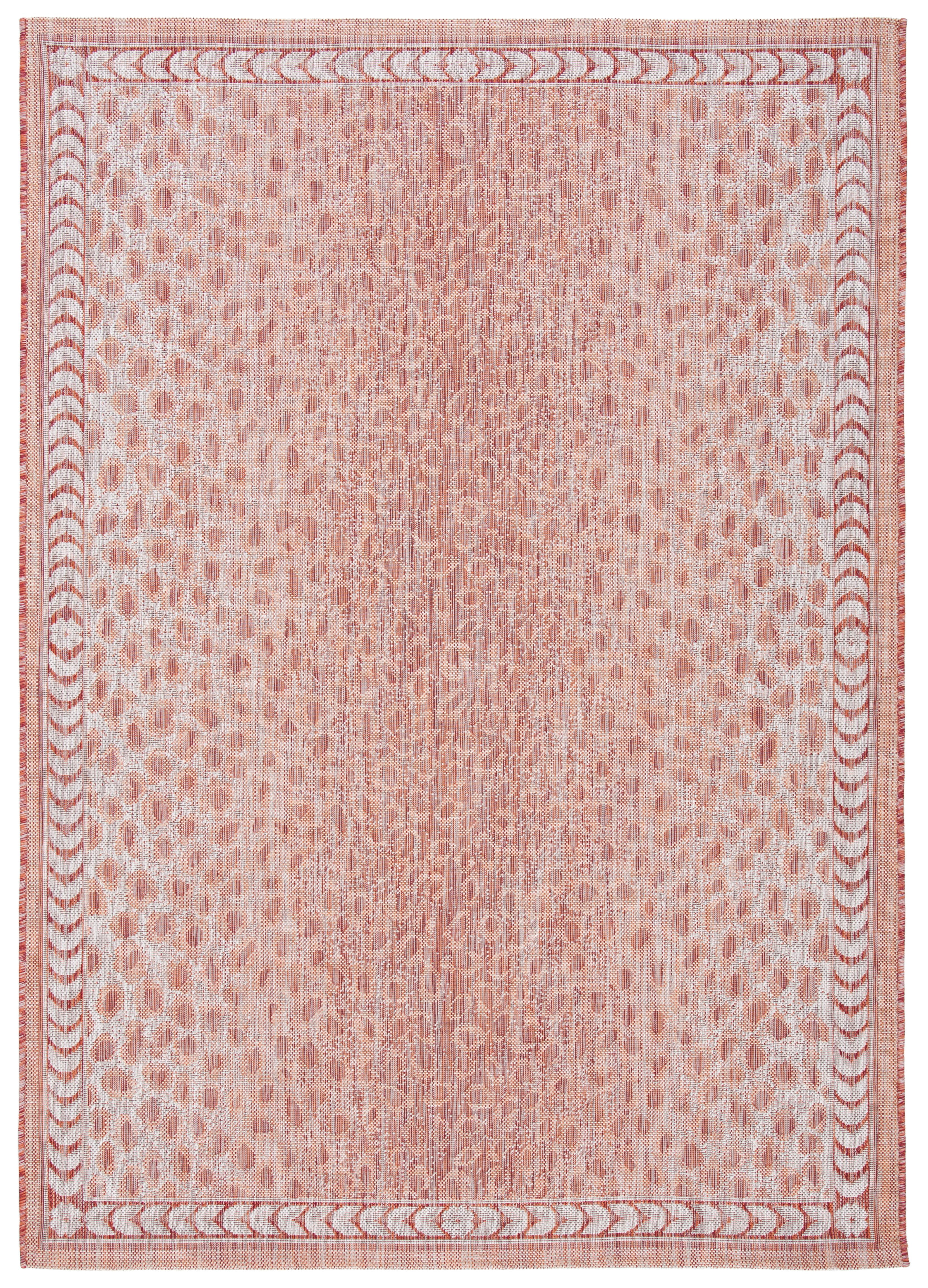 Regent Rugs SAFAVIEH Courtyard Regent Animal Indoor/Outdoor Area Rug, Rust/Beige, 9 ...