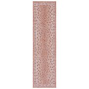 SAFAVIEH Courtyard Regent Animal Indoor/Outdoor Runner Rug, Rust/Beige, 2'3" x 8'