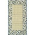 thumbnail image 1 of Safavieh Courtyard Regent Oriental Indoor/Outdoor Area Rug, Natural/Blue, 2' x 3'7", 1 of 5