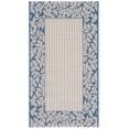 thumbnail image 1 of Safavieh Courtyard Regent Oriental Indoor/Outdoor Area Rug, Natural/Blue, 2' x 3'7", 1 of 10