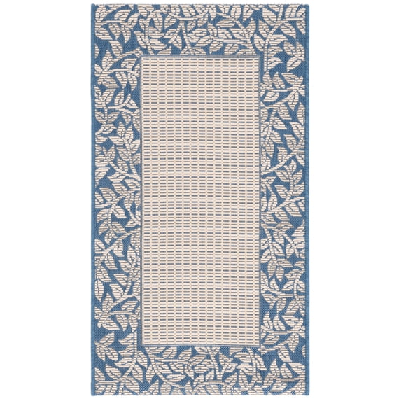 Safavieh Courtyard Regent Oriental Indoor/Outdoor Area Rug, Natural/Blue, 2' x 3'7"