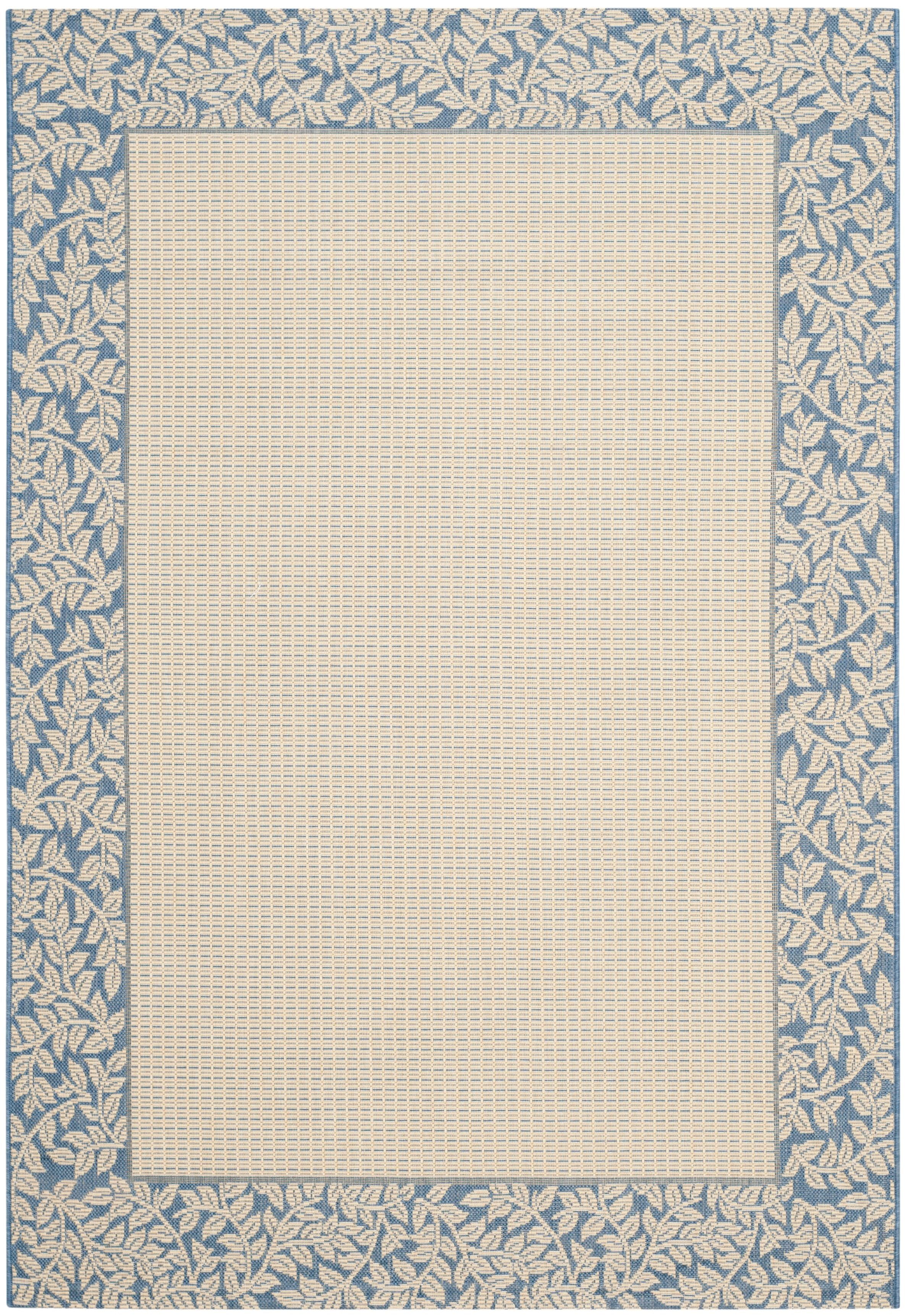 Reversible Off-White Easy-Care Synthetic Area Rug 47"x67"