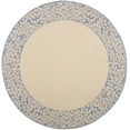 thumbnail image 1 of Safavieh Courtyard Regent Oriental Indoor/Outdoor Area Rug, Natural/Blue, 5'3" x 5'3" Round, 1 of 9
