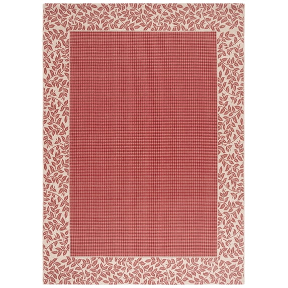 Safavieh Courtyard Regent Oriental Indoor/Outdoor Area Rug, Red/Natural, 9' x 12'