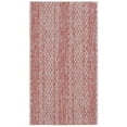 thumbnail image 1 of SAFAVIEH Courtyard Robert Striped Indoor/Outdoor Area Rug, 2' x 3'7", Light Beige/Terracotta, 1 of 11