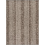 SAFAVIEH Courtyard Robert Striped Indoor/Outdoor Area Rug, Light Beige/Light Brown, 8' x 10'