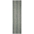 thumbnail image 1 of SAFAVIEH Courtyard Robert Striped Indoor/Outdoor Runner, 2'3" x 8', Light Grey/Teal, 1 of 9