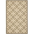 thumbnail image 1 of Safavieh Courtyard Rose Geometric Indoor/Outdoor Area Rug, Dark Beige/Beige, 6'7" x 9'6", 1 of 10