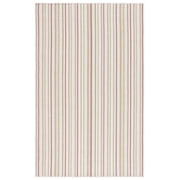 Safavieh Courtyard Roslyn Striped Indoor/Outdoor Area Rug, Beige/Rust Yellow, 5'3" x 7'7"