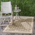 thumbnail image 1 of Safavieh Courtyard Rowan Geometric Indoor/Outdoor Area Rug, Beige, 4' x 5'7", 1 of 9