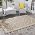 thumbnail image 1 of Safavieh Courtyard Rowan Geometric Indoor/Outdoor Area Rug, Dark Beige/Beige, 5'3" x 7'7", 1 of 8