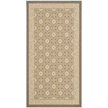Courtyard Rose Mosaic Floral Indoor/Outdoor Area Rug - Walmart.com