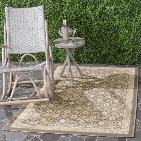 Safavieh Courtyard Rowan Geometric Indoor/Outdoor Area Rug, Beige, 2'7" x 5'