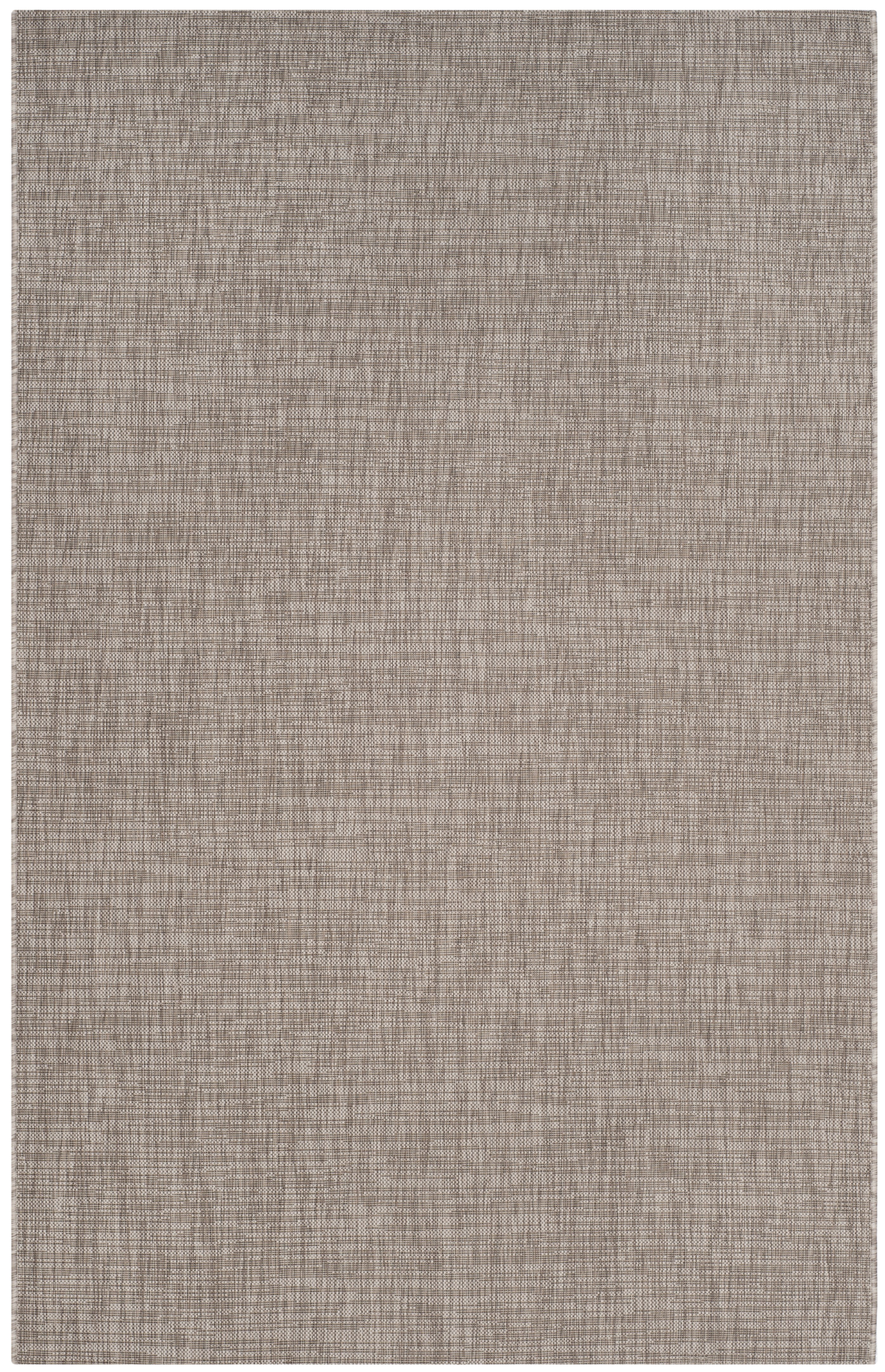 SAFAVIEH Courtyard Samson Solid Indoor/Outdoor Area Rug, 5'3" x 7'7", Light Brown