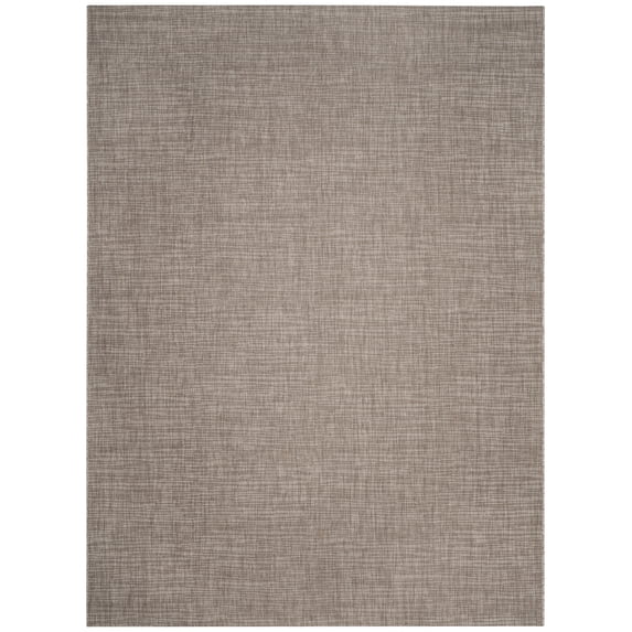 SAFAVIEH Courtyard Samson Solid Indoor/Outdoor Area Rug, 8' x 11', Light Brown