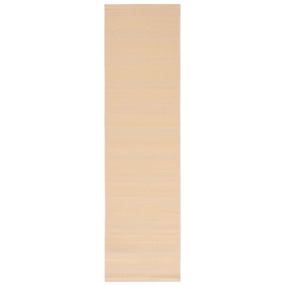 Safavieh Courtyard Seanna Striped Indoor/Outdoor Runner Rug, Beige/Gold, 2'3" x 8'