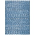 thumbnail image 1 of SAFAVIEH Courtyard Searlait Geometric Indoor/Outdoor Area Rug, Blue/Ivory, 4'5" x 6'5", 1 of 6