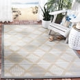 thumbnail image 1 of Safavieh Courtyard Shawn Geometric Indoor/Outdoor Area Rug, Light Gray/Anthracite, 6'7" x 9'6", 1 of 7