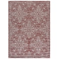 thumbnail image 1 of SAFAVIEH Courtyard Sheridan Floral Indoor/Outdoor Area Rug, Red/Ivory, 4’ x 5’7”, 1 of 11