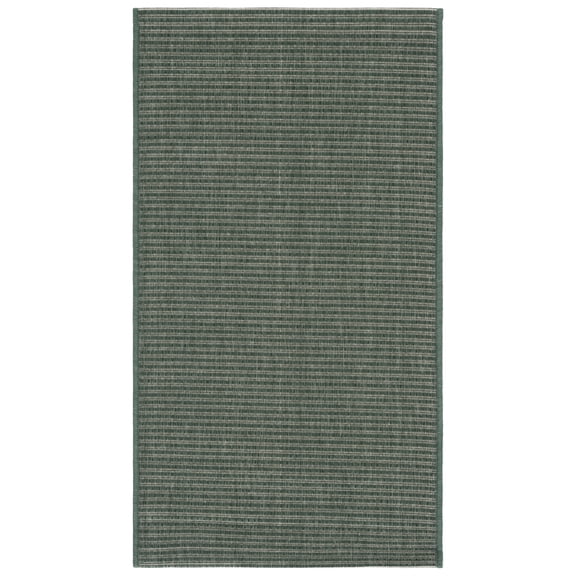 SAFAVIEH Courtyard Sloan Solid Indoor/Outdoor Area Rug, Dark Green/Beige, 2' x 3'7"