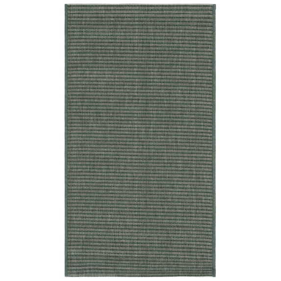 SAFAVIEH Courtyard Sloan Solid Indoor/Outdoor Area Rug, Dark Green/Beige, 2' x 3'7"