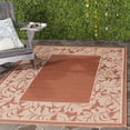 thumbnail image 1 of Safavieh Courtyard Steve Oriental Indoor/Outdoor Area Rug, Terracotta/Natural, 5'3" x 7'7", 1 of 8