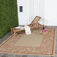 thumbnail image 1 of Safavieh Courtyard Steve Oriental Indoor/Outdoor Area Rug, Natural/Terracotta, 8' x 11', 1 of 9