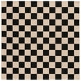thumbnail image 1 of SAFAVIEH Courtyard Talbot Checkered Indoor/Outdoor Area Rug, Black/Beige, 2'7" x 2'7" Square, 1 of 13