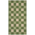 thumbnail image 1 of SAFAVIEH Courtyard Talbot Checkered Indoor/Outdoor Area Rug, Green/Sage, 2' x 3'7", 1 of 12